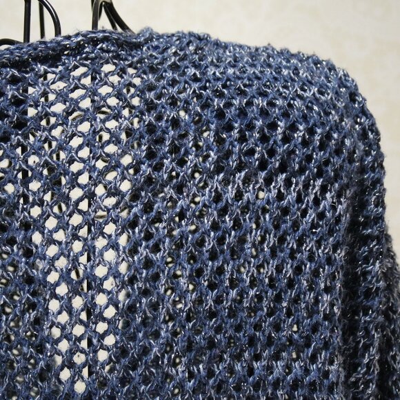 Louie Bernard VINTAGE Blue Silver PullOver Sweater XL/XXL - Picture 6 of 13